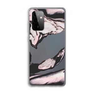 CaseCompany Roze stroom: Samsung Galaxy A72 Transparant Hoesje