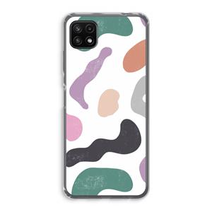 CaseCompany Memphis Shapes: Samsung Galaxy A22 5G Transparant Hoesje