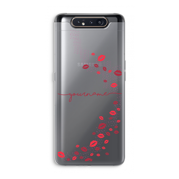 CaseCompany Kusjes: Samsung Galaxy A80 Transparant Hoesje