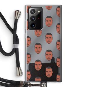 CaseCompany Kanye Call Me℃: Samsung Galaxy Note 20 Ultra / Note 20 Ultra 5G Transparant Hoesje met koord