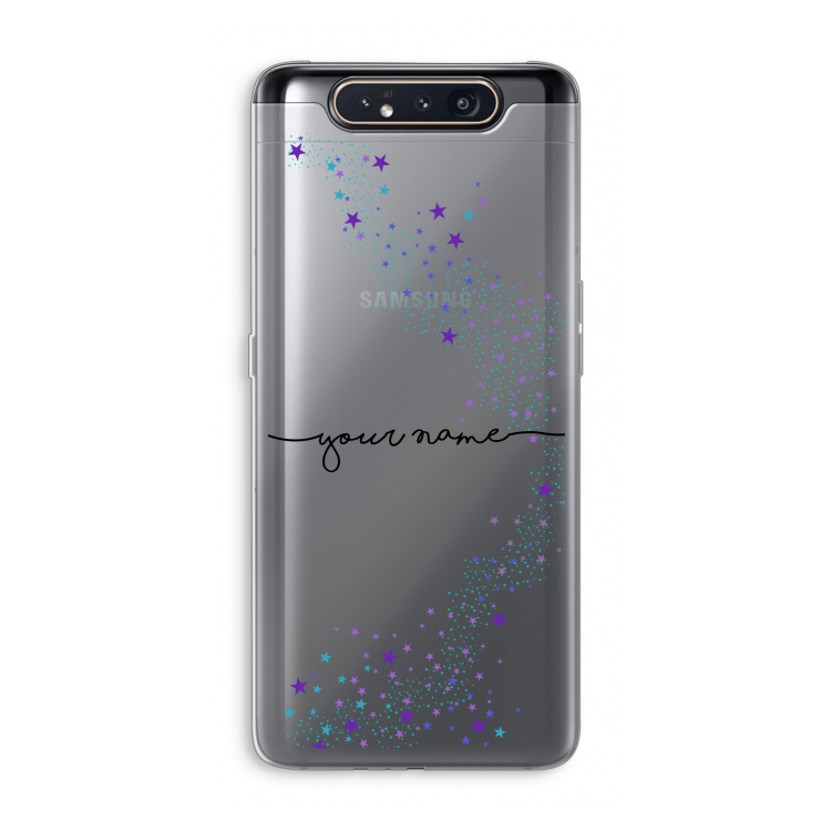 CaseCompany Sterren: Samsung Galaxy A80 Transparant Hoesje