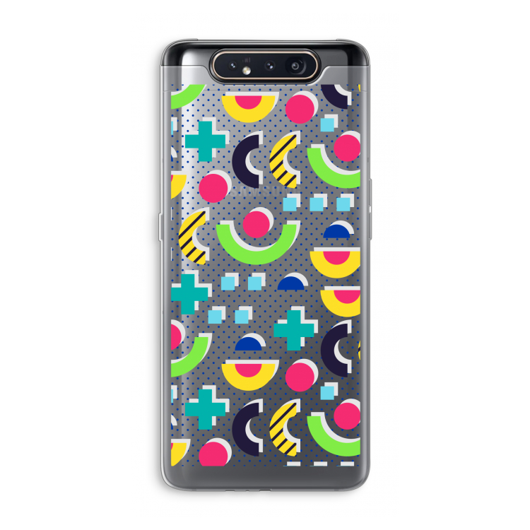 CaseCompany 8-bit N°1: Samsung Galaxy A80 Transparant Hoesje