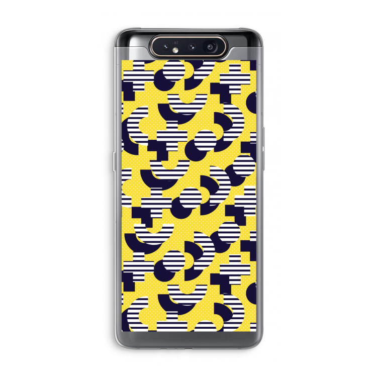 CaseCompany 8-bit N°3: Samsung Galaxy A80 Transparant Hoesje