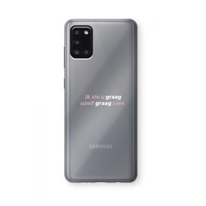 CaseCompany uzelf graag zien: Samsung Galaxy A31 Transparant Hoesje