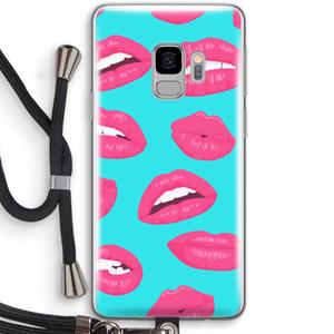 CaseCompany Bite my lip: Samsung Galaxy S9 Transparant Hoesje met koord