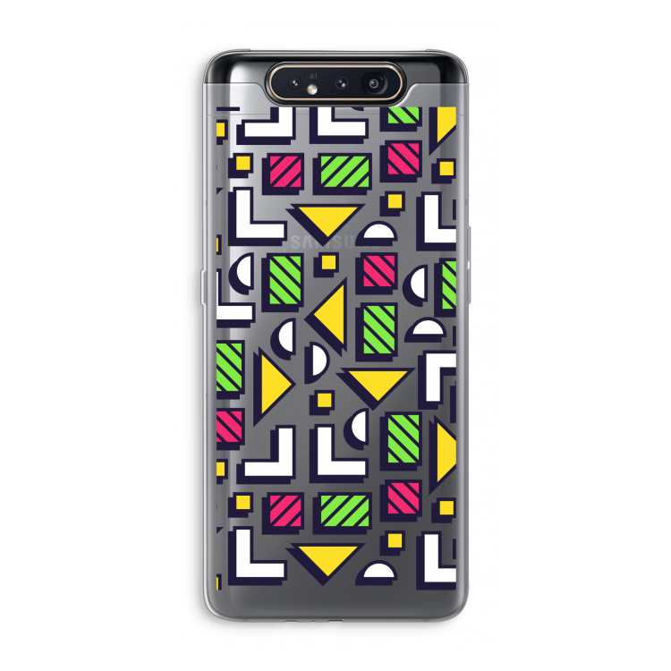 CaseCompany 8-bit N°4: Samsung Galaxy A80 Transparant Hoesje