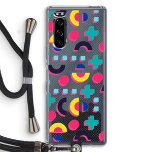 CaseCompany 8-bit N°2: Sony Xperia 5 Transparant Hoesje met koord