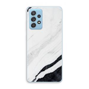 CaseCompany Elegante marmer: Samsung Galaxy A73 Transparant Hoesje