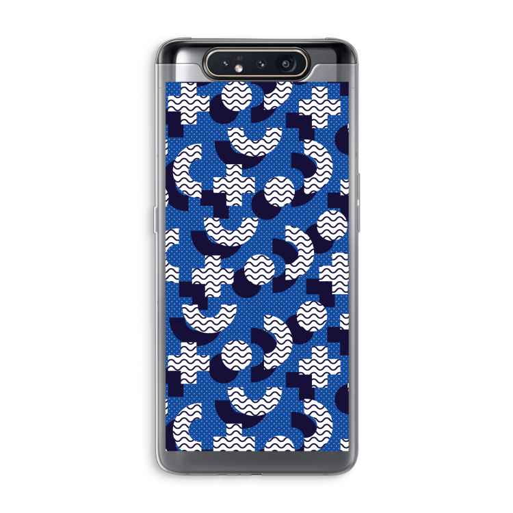 CaseCompany 8-bit N°5: Samsung Galaxy A80 Transparant Hoesje