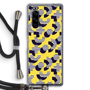 CaseCompany 8-bit N°3: Sony Xperia 5 Transparant Hoesje met koord