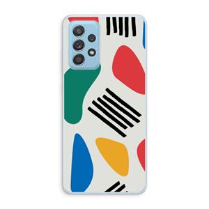 CaseCompany Illustratieve pop 1: Samsung Galaxy A73 Transparant Hoesje
