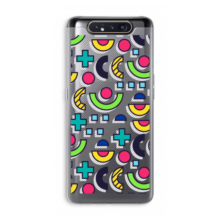 CaseCompany 8-bit N°6: Samsung Galaxy A80 Transparant Hoesje