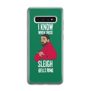 CaseCompany Sleigh Bells Ring: Samsung Galaxy S10 4G Transparant Hoesje