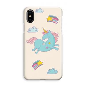 CaseCompany Vliegende eenhoorn: iPhone XS Max Volledig Geprint Hoesje