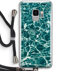 CaseCompany Weerkaatsing water: Samsung Galaxy S9 Transparant Hoesje met koord