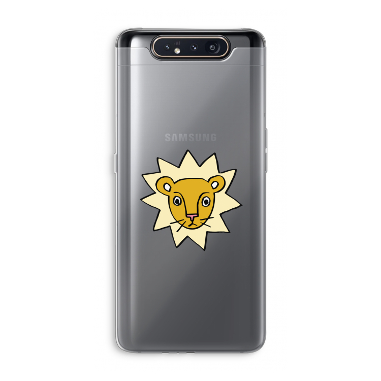 CaseCompany Kleine leeuw: Samsung Galaxy A80 Transparant Hoesje