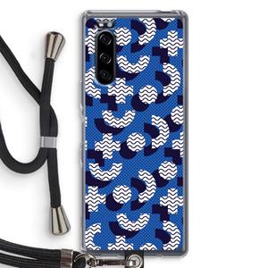 CaseCompany 8-bit N°5: Sony Xperia 5 Transparant Hoesje met koord