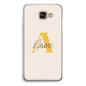 CaseCompany Amber Script: Samsung Galaxy A5 (2016) Transparant Hoesje