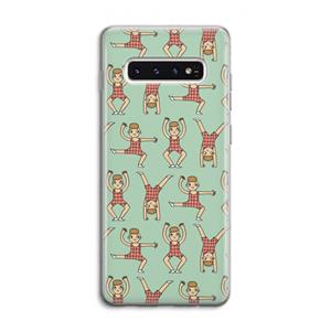 CaseCompany Gymboys: Samsung Galaxy S10 4G Transparant Hoesje
