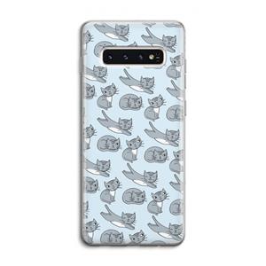 CaseCompany Poezen: Samsung Galaxy S10 4G Transparant Hoesje