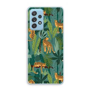 CaseCompany Luipaard 2: Samsung Galaxy A73 Transparant Hoesje