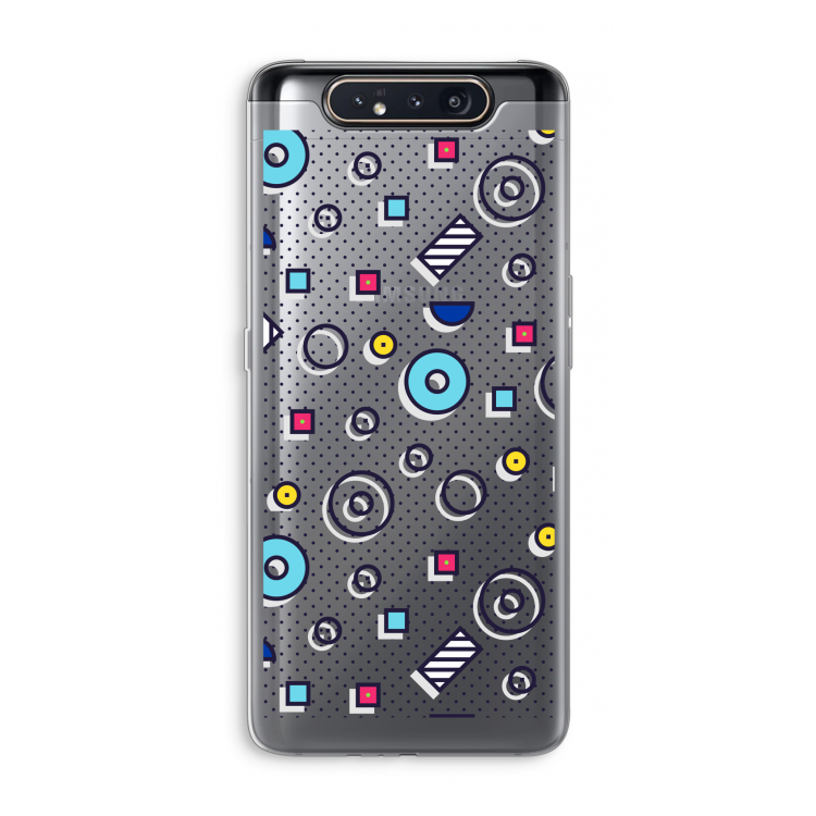 CaseCompany 8-bit N°9: Samsung Galaxy A80 Transparant Hoesje