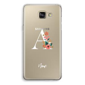 CaseCompany Pink Bouquet: Samsung Galaxy A5 (2016) Transparant Hoesje