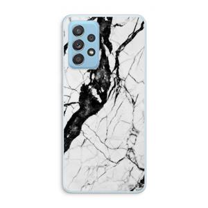 CaseCompany Witte marmer 2: Samsung Galaxy A73 Transparant Hoesje