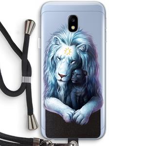 CaseCompany Child Of Light: Samsung Galaxy J3 (2017) Transparant Hoesje met koord