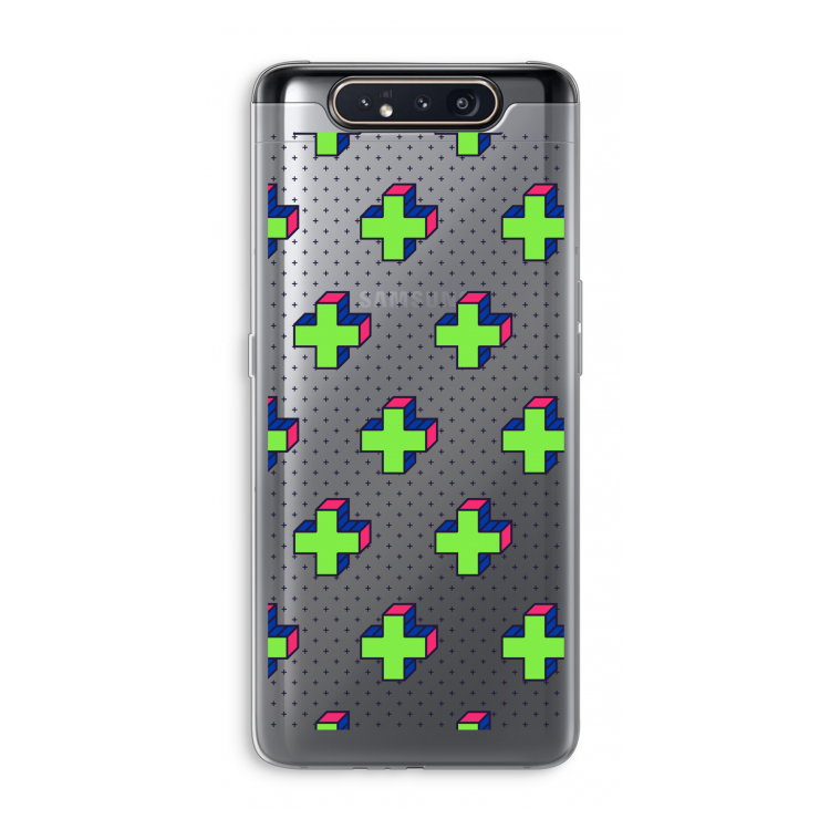 CaseCompany 8-bit N°10: Samsung Galaxy A80 Transparant Hoesje