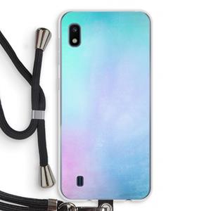 CaseCompany mist pastel: Samsung Galaxy A10 Transparant Hoesje met koord