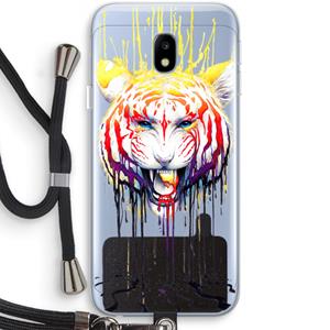 CaseCompany Fading: Samsung Galaxy J3 (2017) Transparant Hoesje met koord