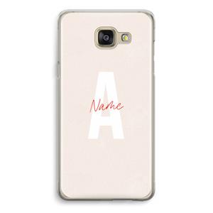 CaseCompany Strawberry Milkshake: Samsung Galaxy A5 (2016) Transparant Hoesje
