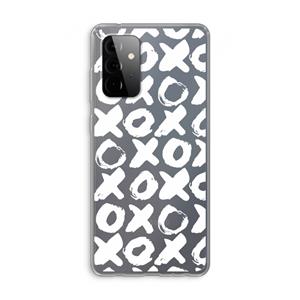 CaseCompany XOXO: Samsung Galaxy A72 Transparant Hoesje