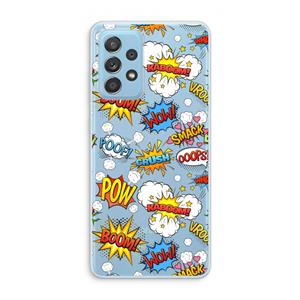 CaseCompany Pow Smack: Samsung Galaxy A73 Transparant Hoesje