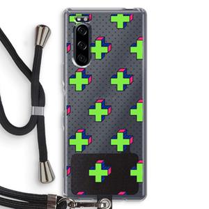 CaseCompany 8-bit N°10: Sony Xperia 5 Transparant Hoesje met koord