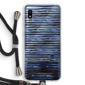 CaseCompany Verrassende lijnen: Samsung Galaxy A10 Transparant Hoesje met koord