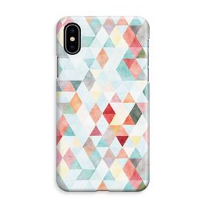 CaseCompany Gekleurde driehoekjes pastel: iPhone XS Max Volledig Geprint Hoesje