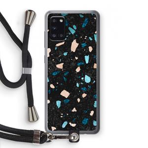 CaseCompany Terrazzo N°11: Samsung Galaxy A31 Transparant Hoesje met koord