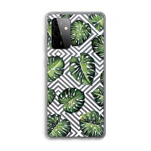 CaseCompany Geometrische jungle: Samsung Galaxy A72 Transparant Hoesje