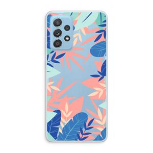 CaseCompany Tropisch: Samsung Galaxy A73 Transparant Hoesje