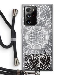 CaseCompany Roses Are Red: Samsung Galaxy Note 20 Ultra / Note 20 Ultra 5G Transparant Hoesje met koord