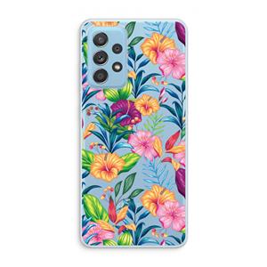 CaseCompany Tropisch 2: Samsung Galaxy A73 Transparant Hoesje