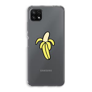 CaseCompany Banana: Samsung Galaxy A22 5G Transparant Hoesje