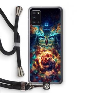 CaseCompany Aurowla: Samsung Galaxy A31 Transparant Hoesje met koord