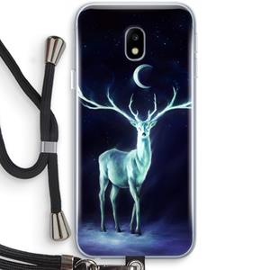 CaseCompany Nightbringer: Samsung Galaxy J3 (2017) Transparant Hoesje met koord