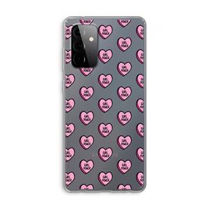 CaseCompany GIRL POWER: Samsung Galaxy A72 Transparant Hoesje