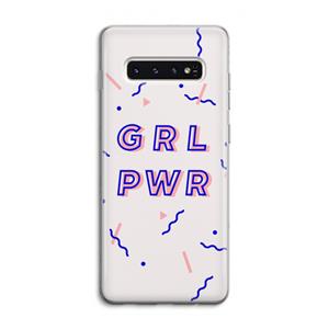 CaseCompany GRL PWR: Samsung Galaxy S10 4G Transparant Hoesje