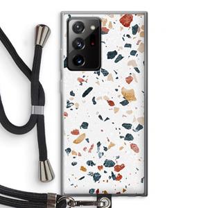 CaseCompany Terrazzo N°4: Samsung Galaxy Note 20 Ultra / Note 20 Ultra 5G Transparant Hoesje met koord
