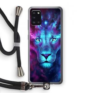 CaseCompany Firstborn: Samsung Galaxy A31 Transparant Hoesje met koord